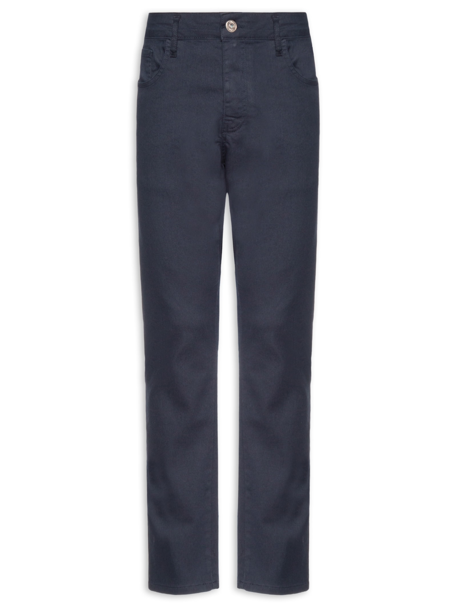 Calça Masculina Jeans Slim Fit Acetinada Azul Dudalina