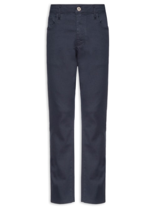 Calça Masculina Jeans Slim Fit Acetinada – Azul