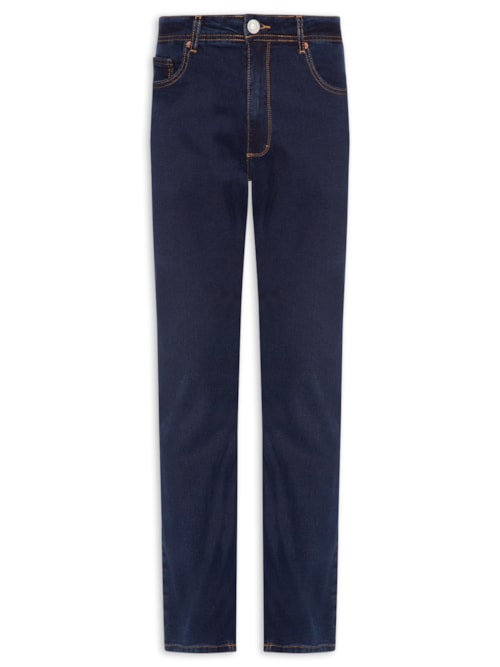 Calça Masculina Jeans Slim Fit Básica – Azul