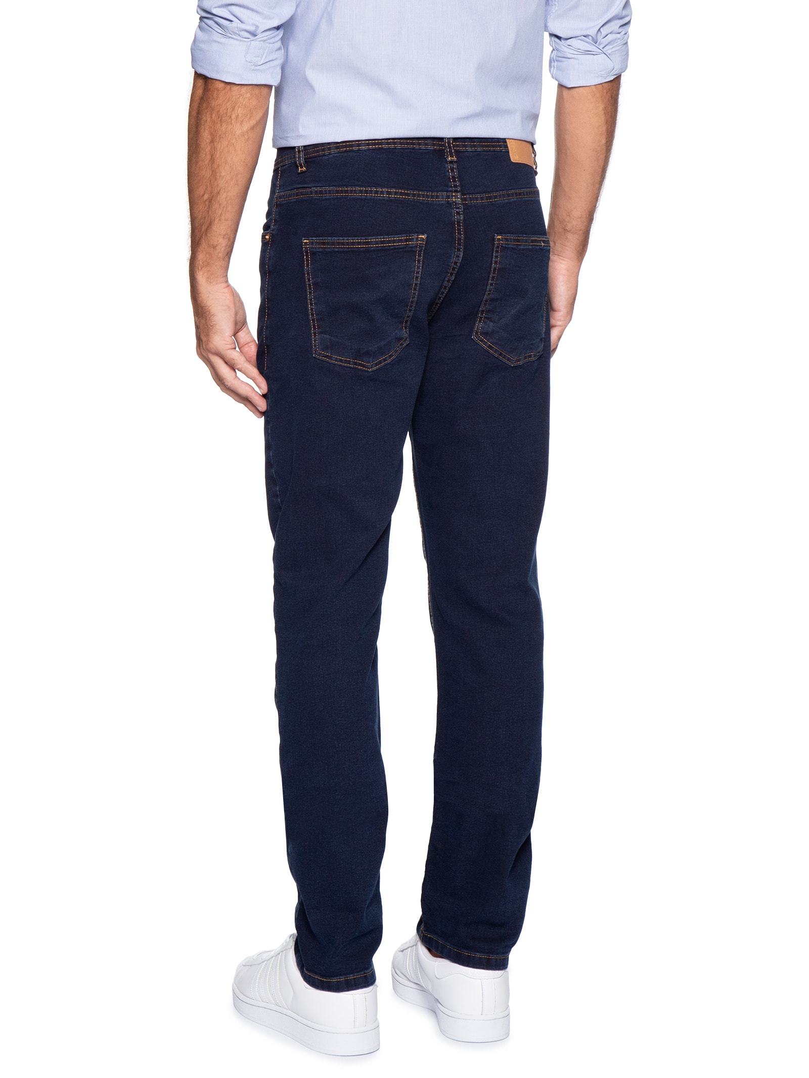 Calça Masculina Jeans Slim Fit Básica  Azul Hering
