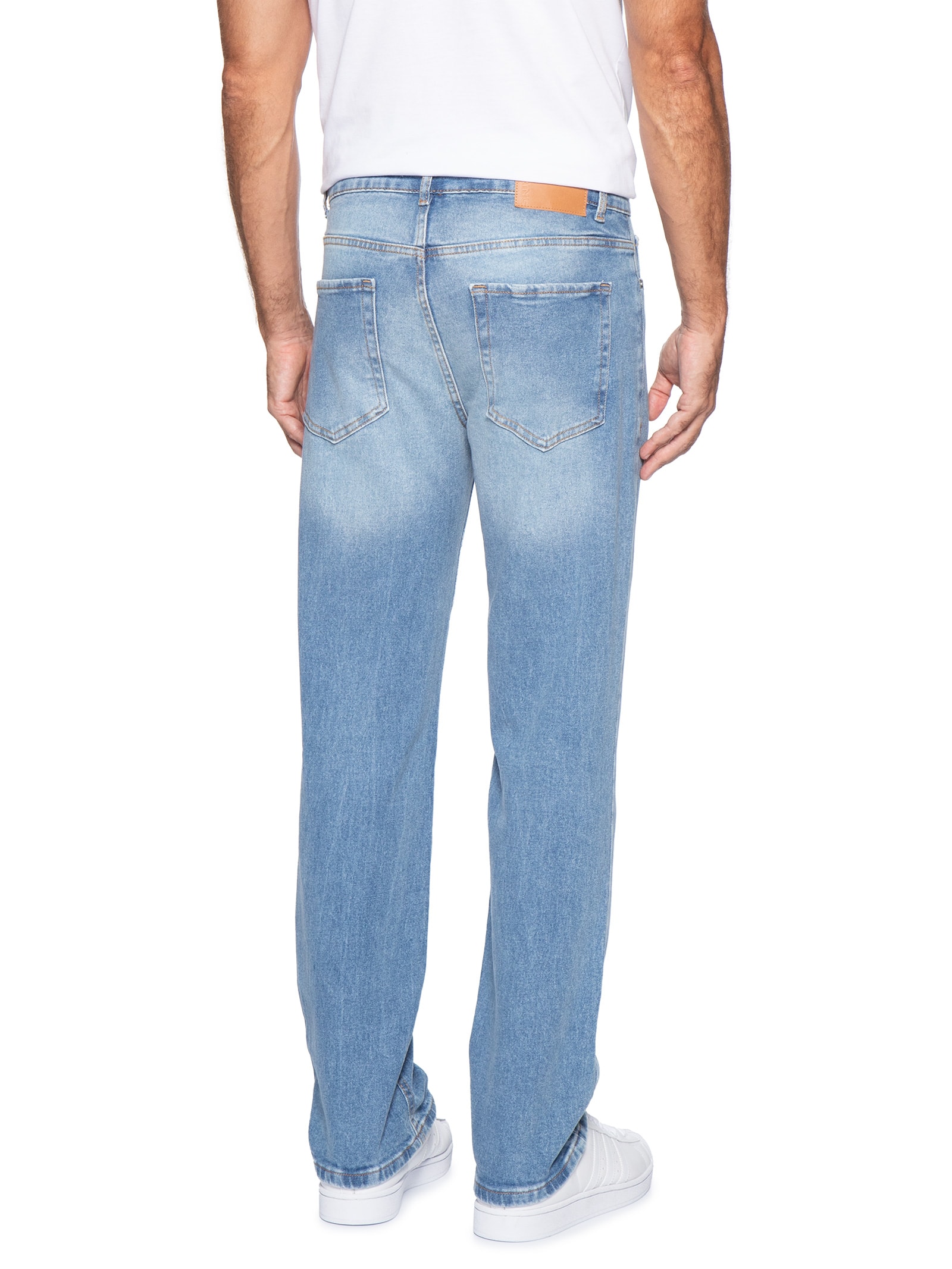 Calça Masculina Jeans Slim Fit Com Elastano Azul Hering