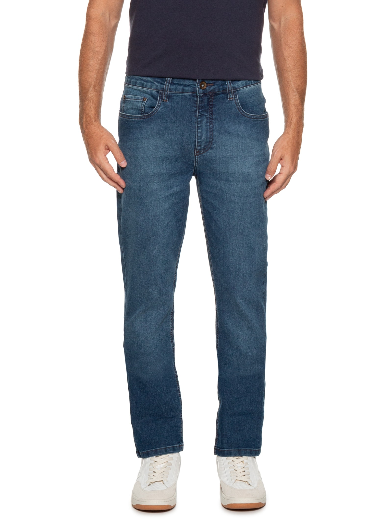 Calça Masculina Jeans Slim Fit Intense Azul Aramis