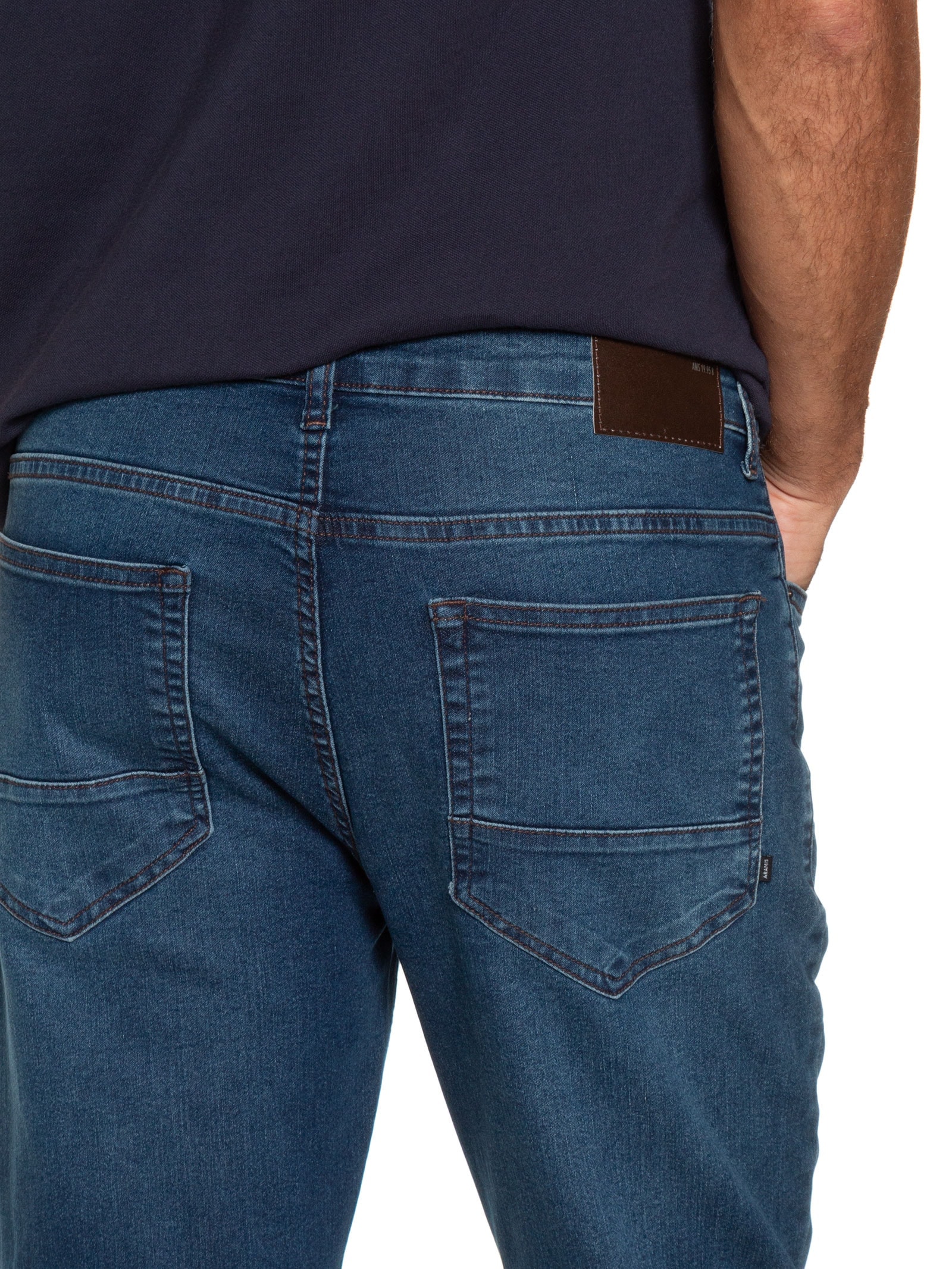 Calça Masculina Jeans Slim Fit Intense Azul Aramis