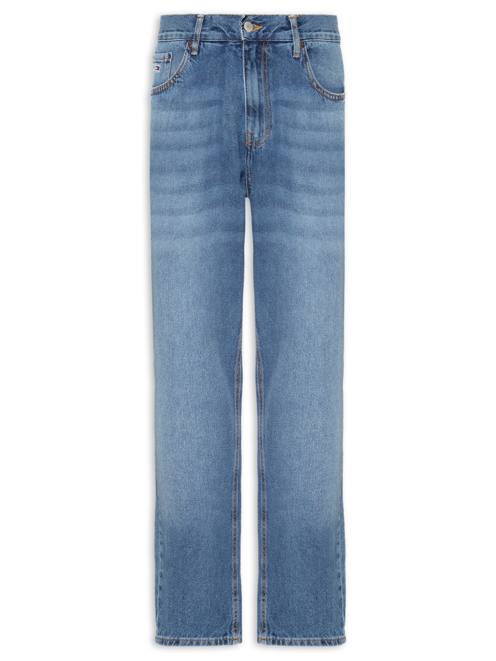 Calça Masculina Jeans Slim Fit Isaac Relaxed Tarered Bio 134 Azul Tommy Jeans