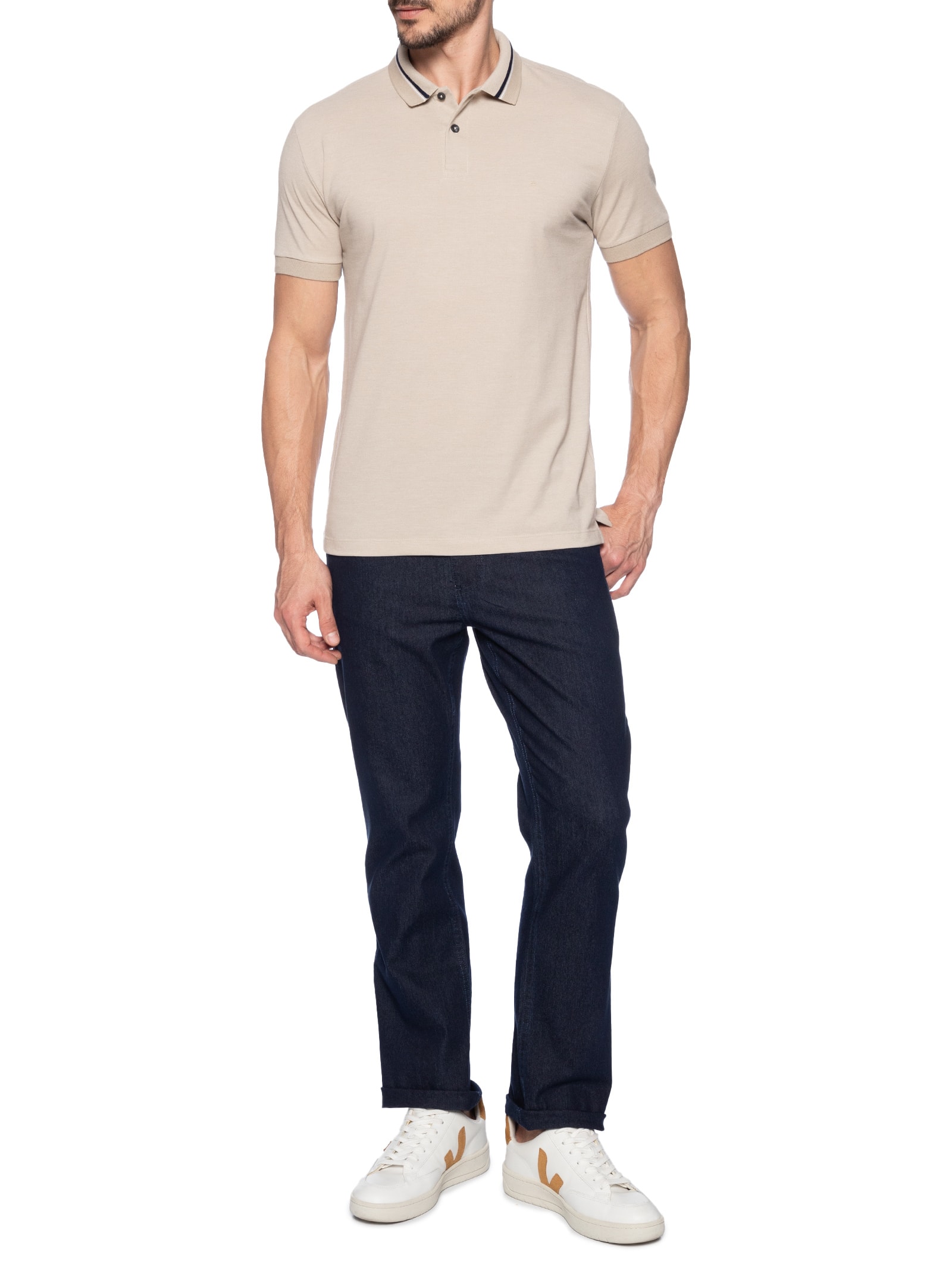 Calça Masculina Jeans Slim Fit Raw Intense Azul Aramis