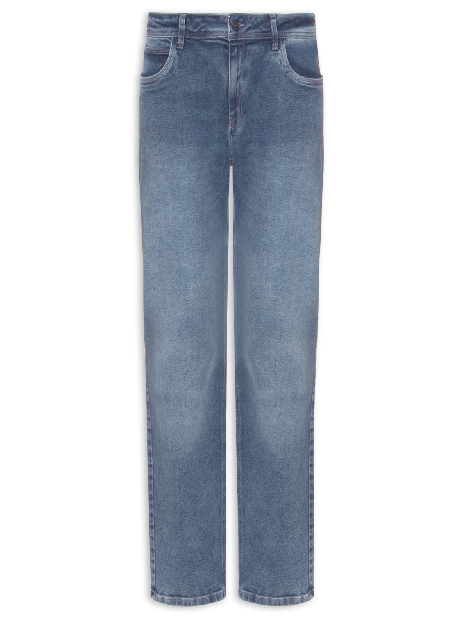 Calça Masculina Jeans Slim Fit Smoke Blue Azul Sergio K