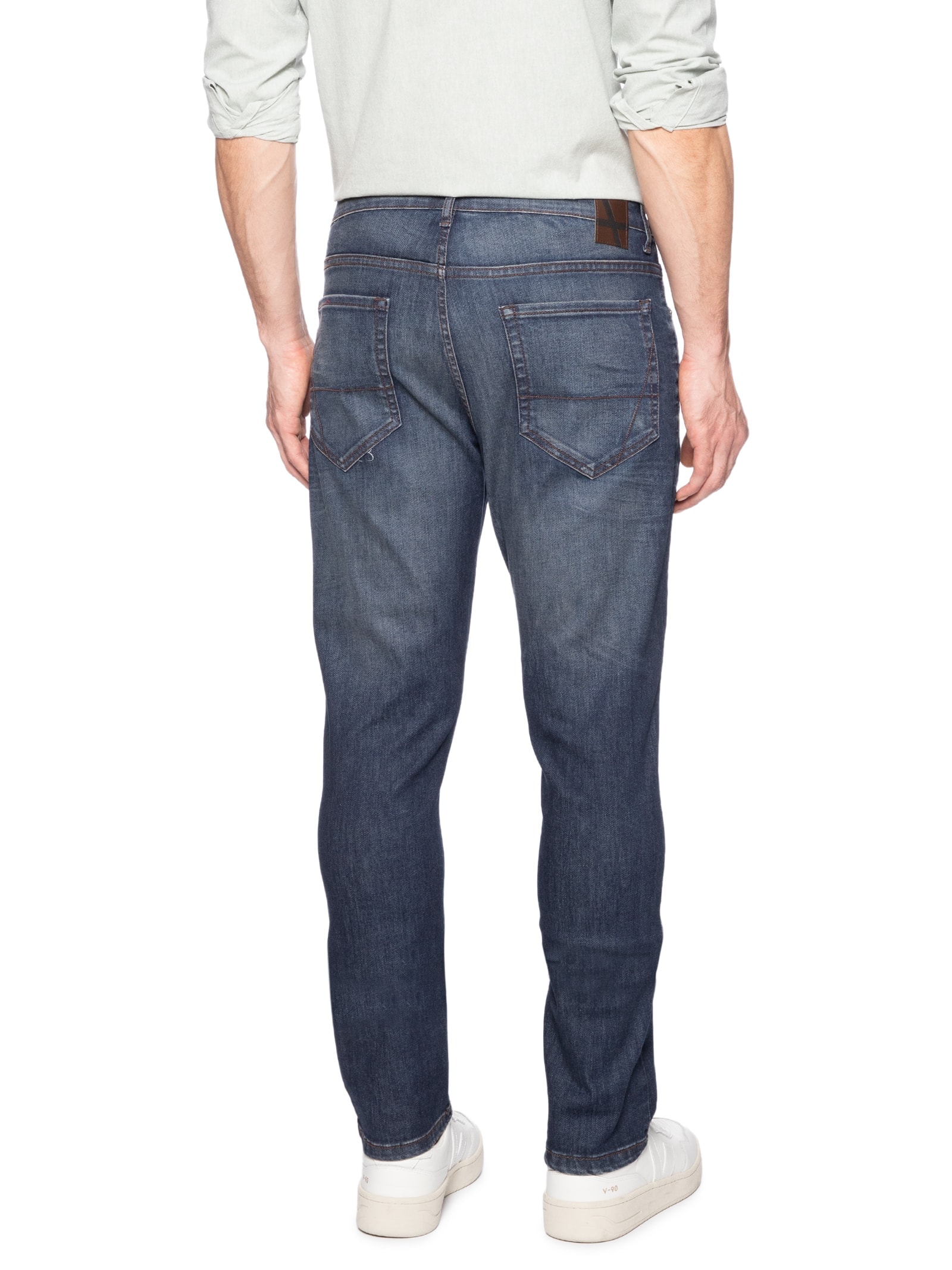 Calça Masculina Jeans Slim Flex And Dry Médio Azul Aramis