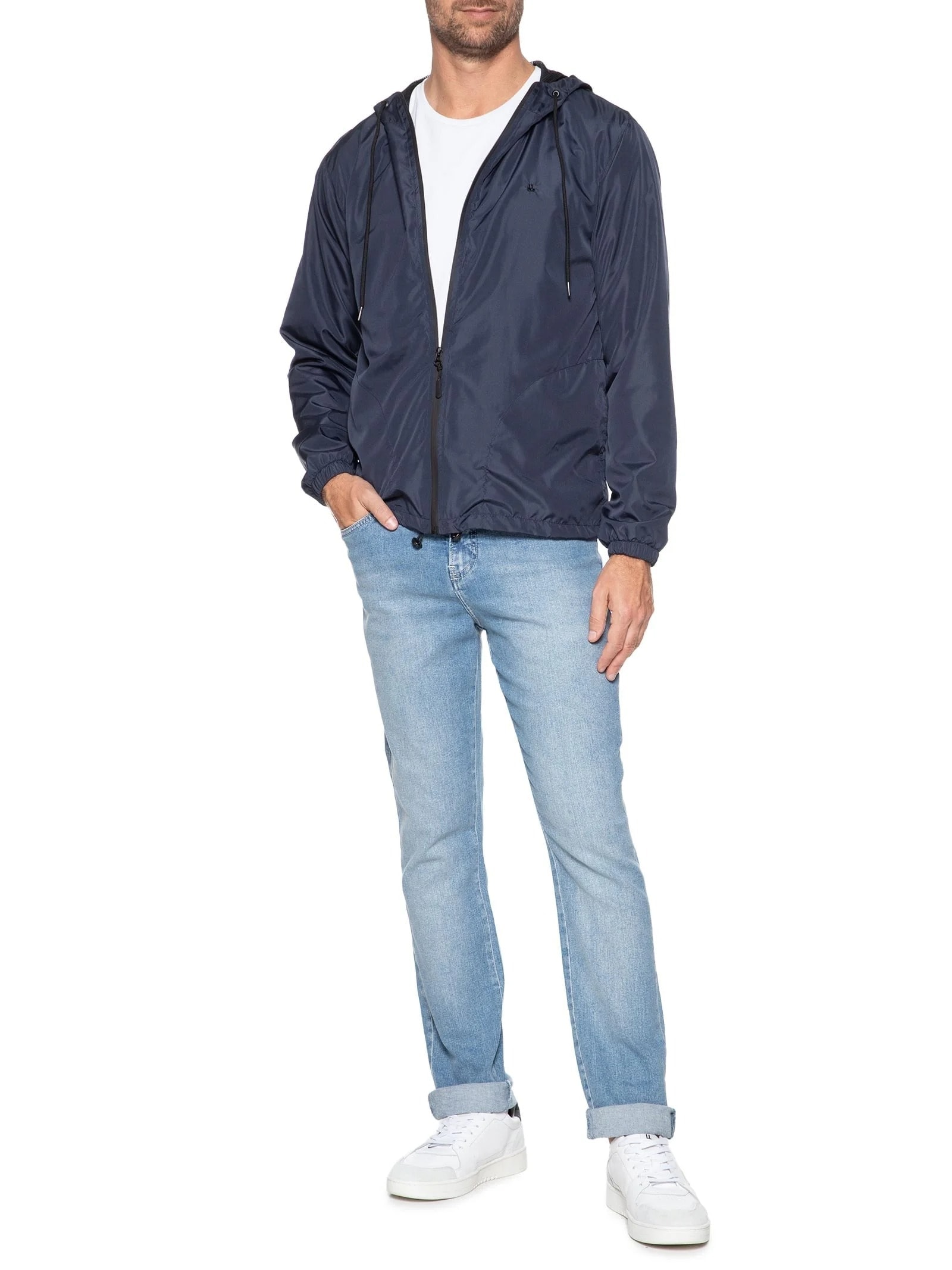 Calça Masculina Jeans Slim Onda Clara Azul Foxton