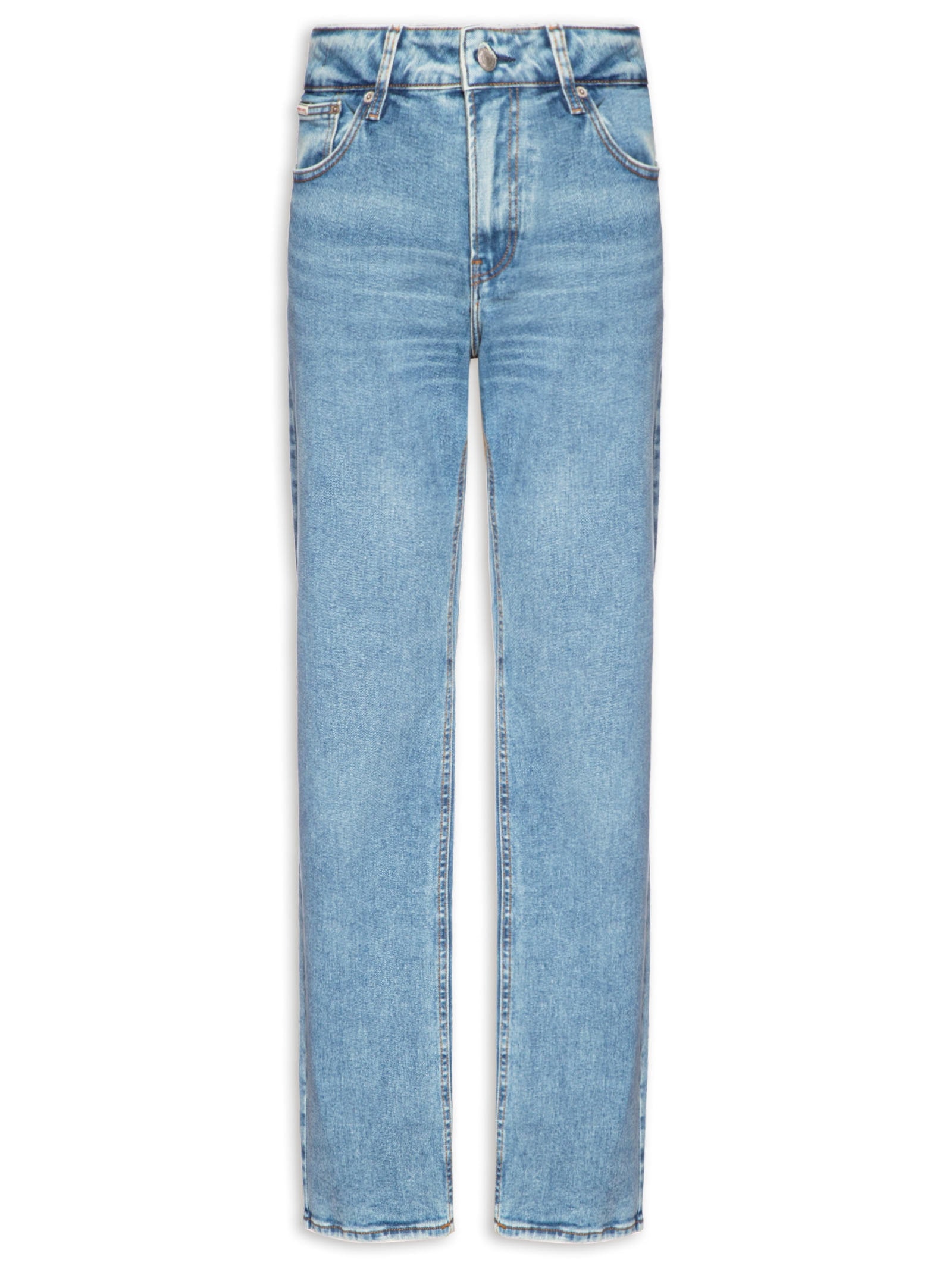 Calça Masculina Jeans Straight 5 Pockets Azul Calvin Klein Jeans