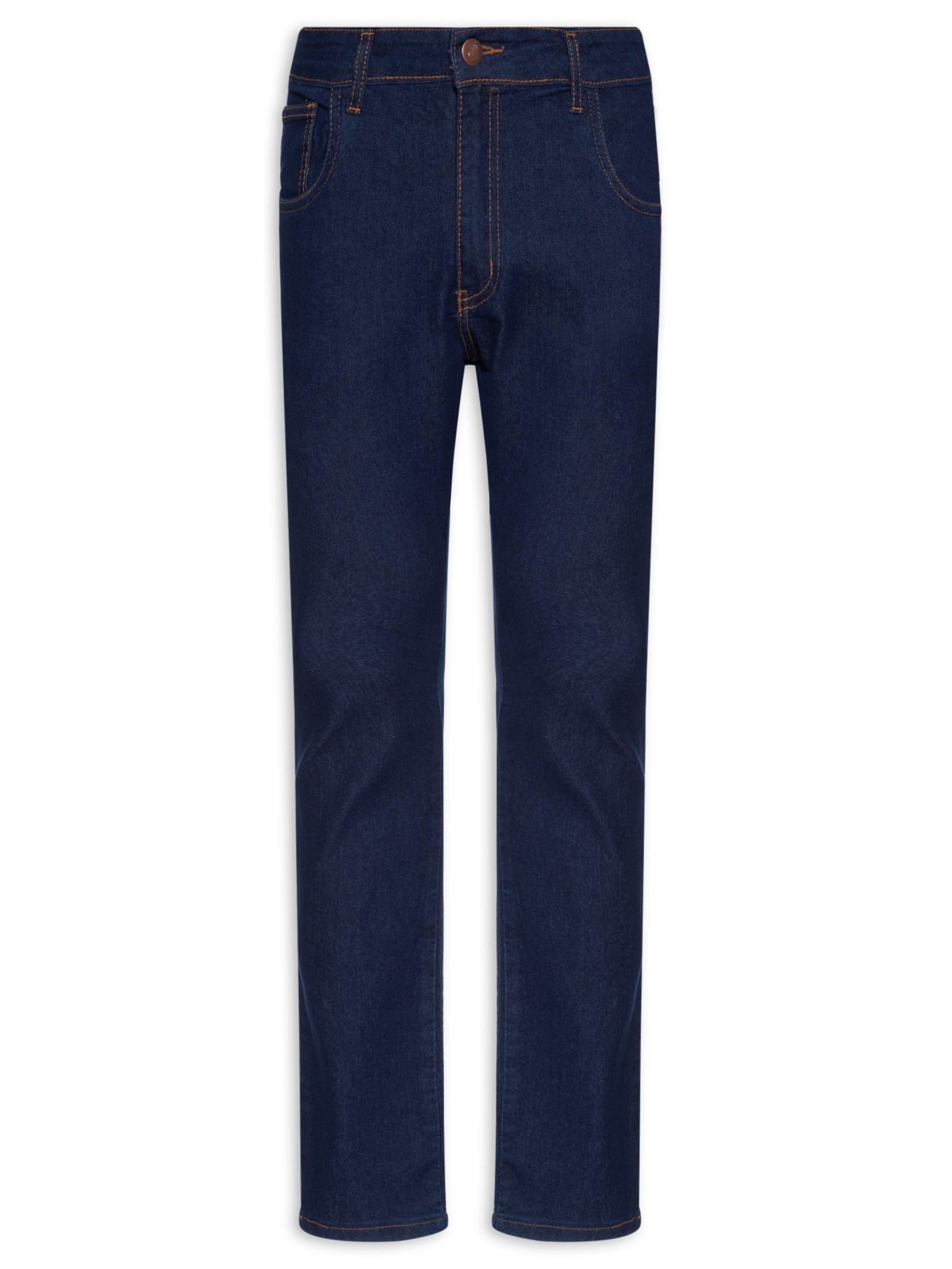 Calça Masculina Jeans Strech Slim Azul Basiq Men