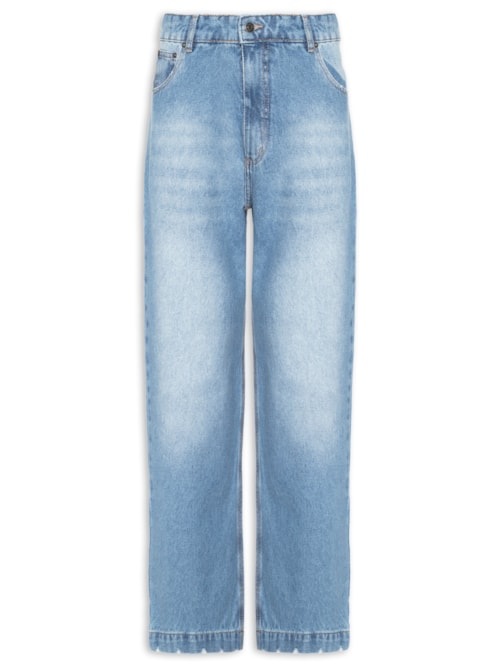 Calça Masculina Jeans Wide Fades – Azul
