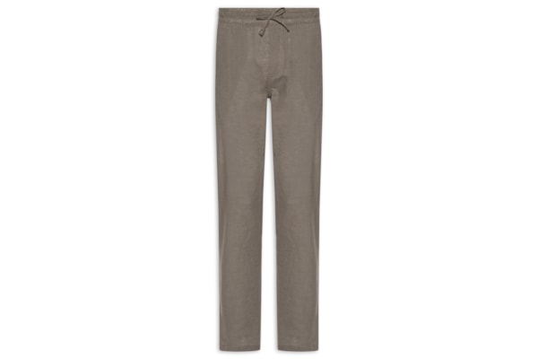 Calça Masculina Jogger Blend De Linho - Bege