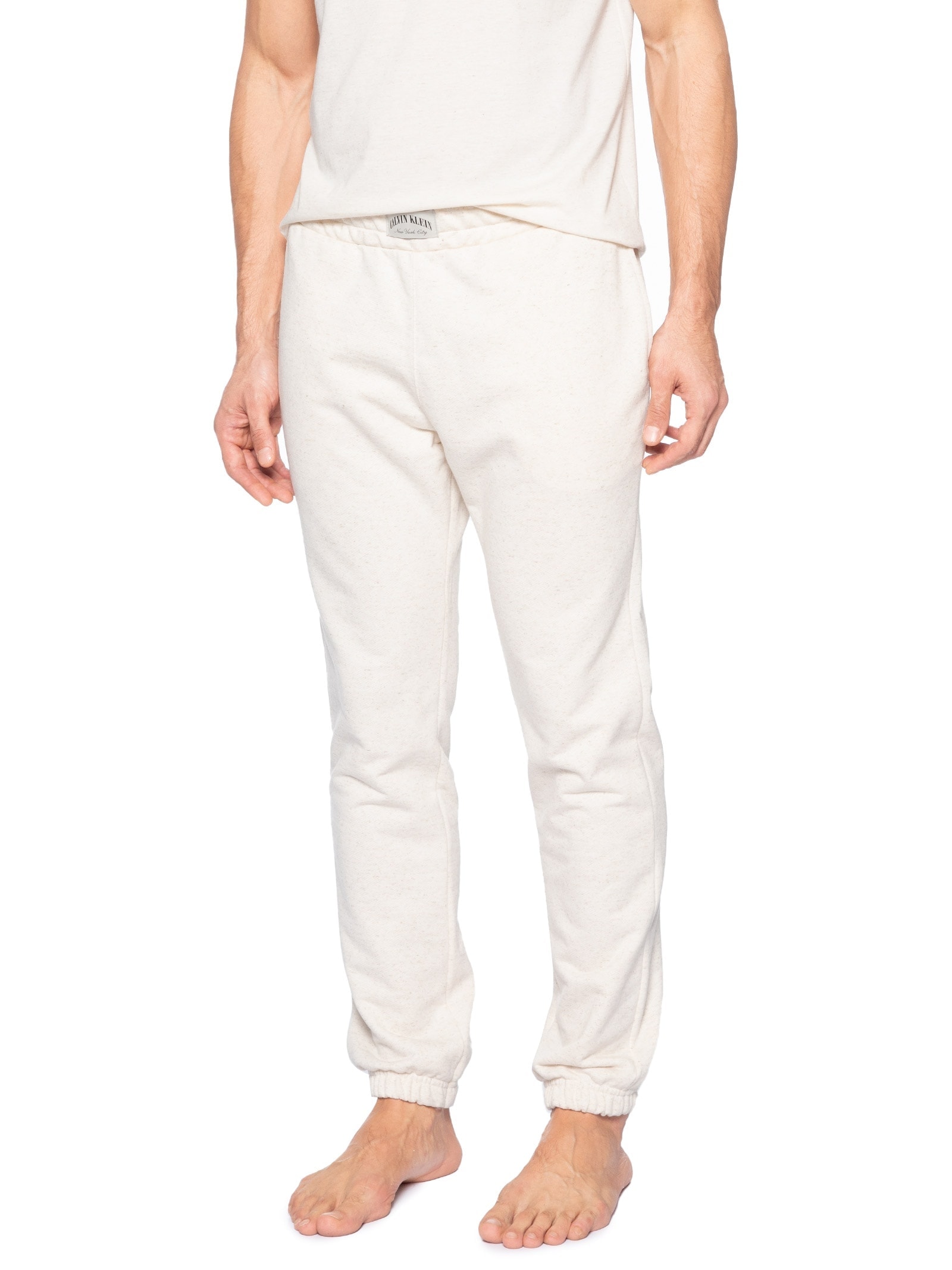 Calça Masculina Jogger Bolsos Heritage Crest Bege Calvin Klein Underwear
