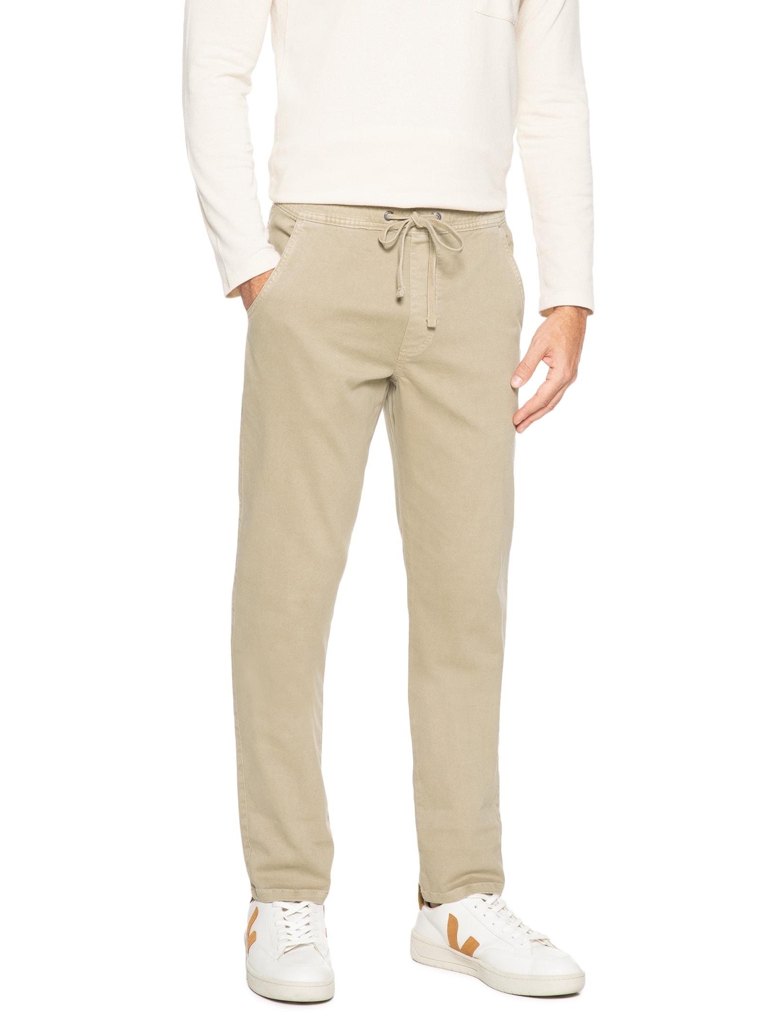 Calça Masculina Jogger Classic Bege Austral