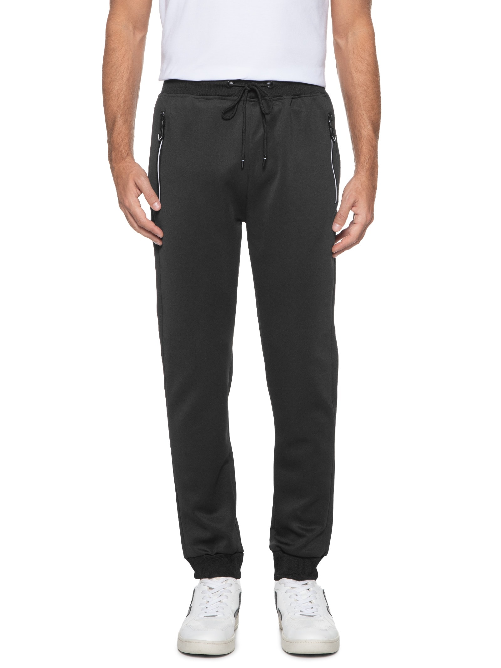2 Essential - Calça Masculina Jogger Em Neoprene - Preto