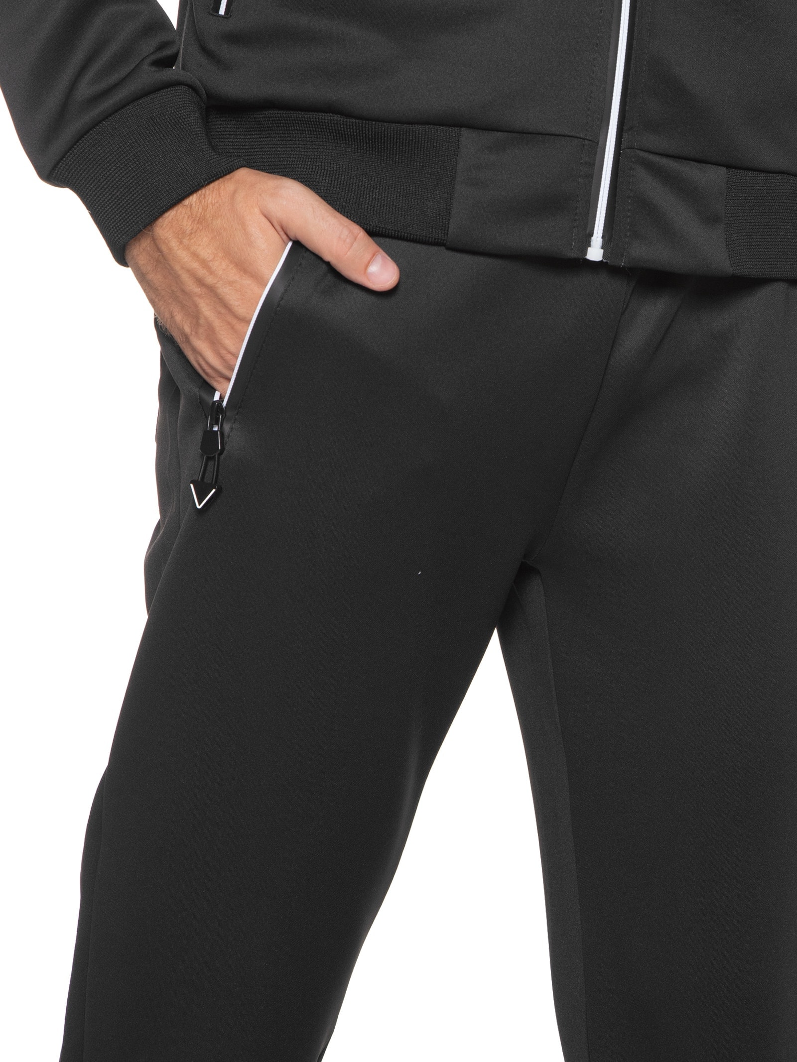 2 Essential - Calça Masculina Jogger Em Neoprene - Preto