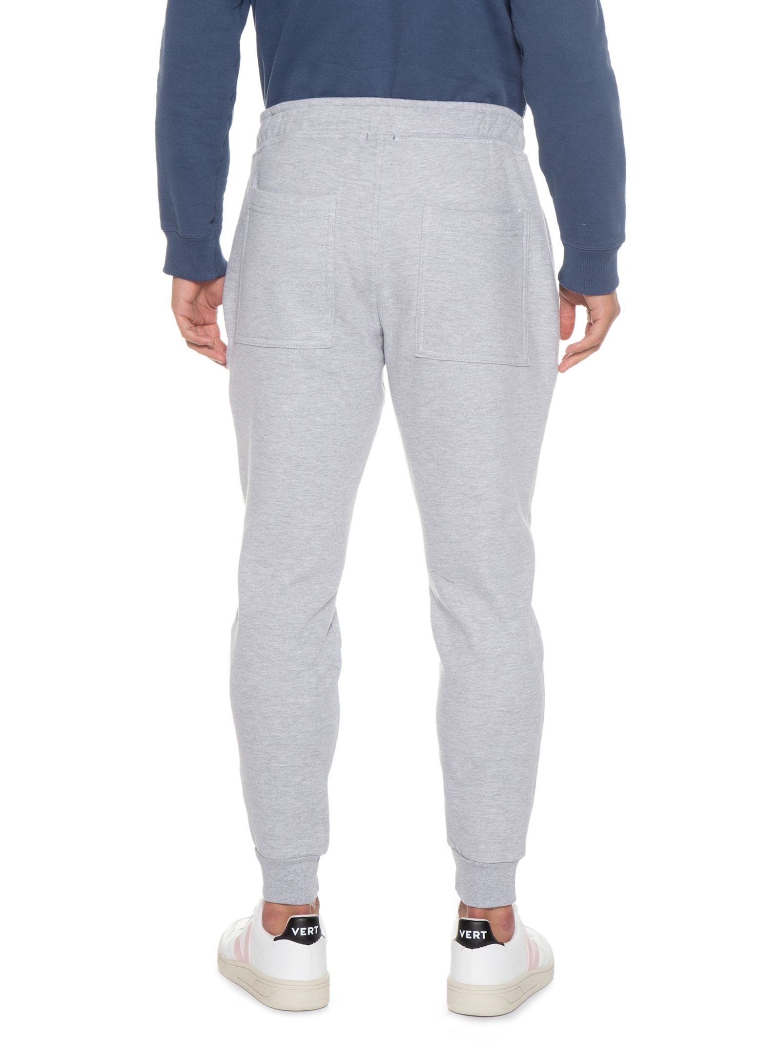 Calça Masculina Jogger Moletom Cinza Basiq Men