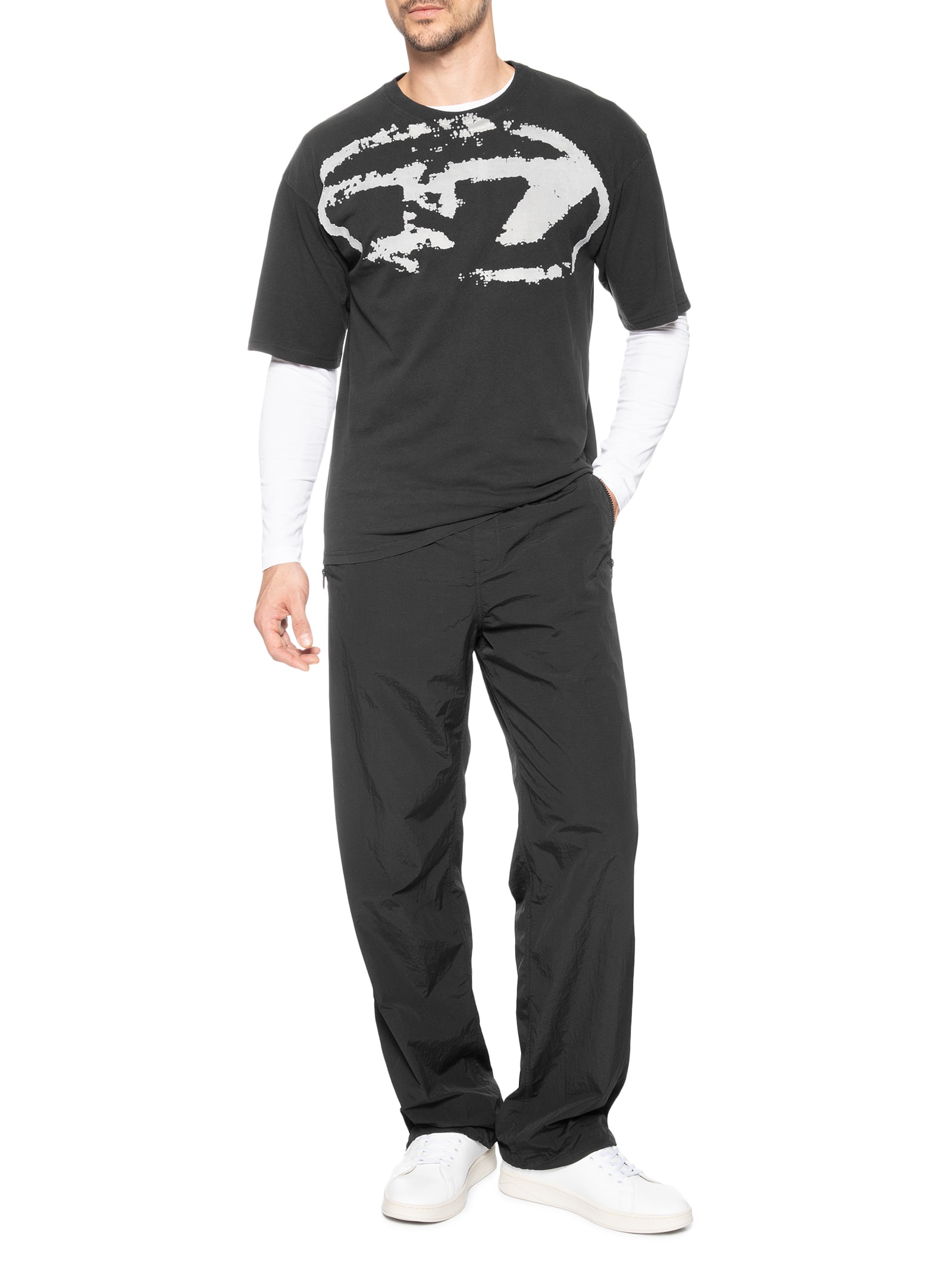Calça Masculina Jogger P-Post Pantaloni Preto Diesel