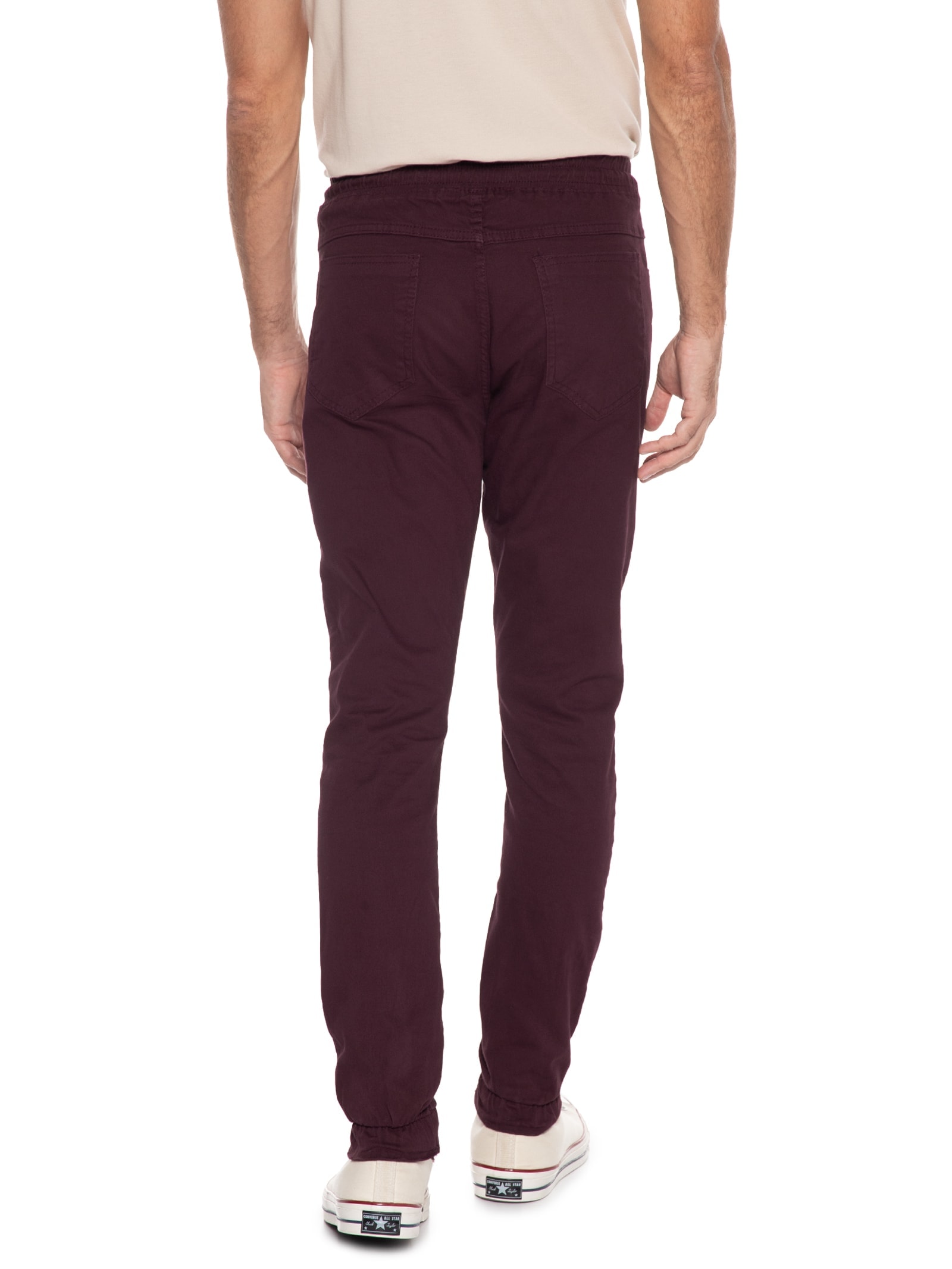 Calça Masculina Jogger Vinho Basiq Men