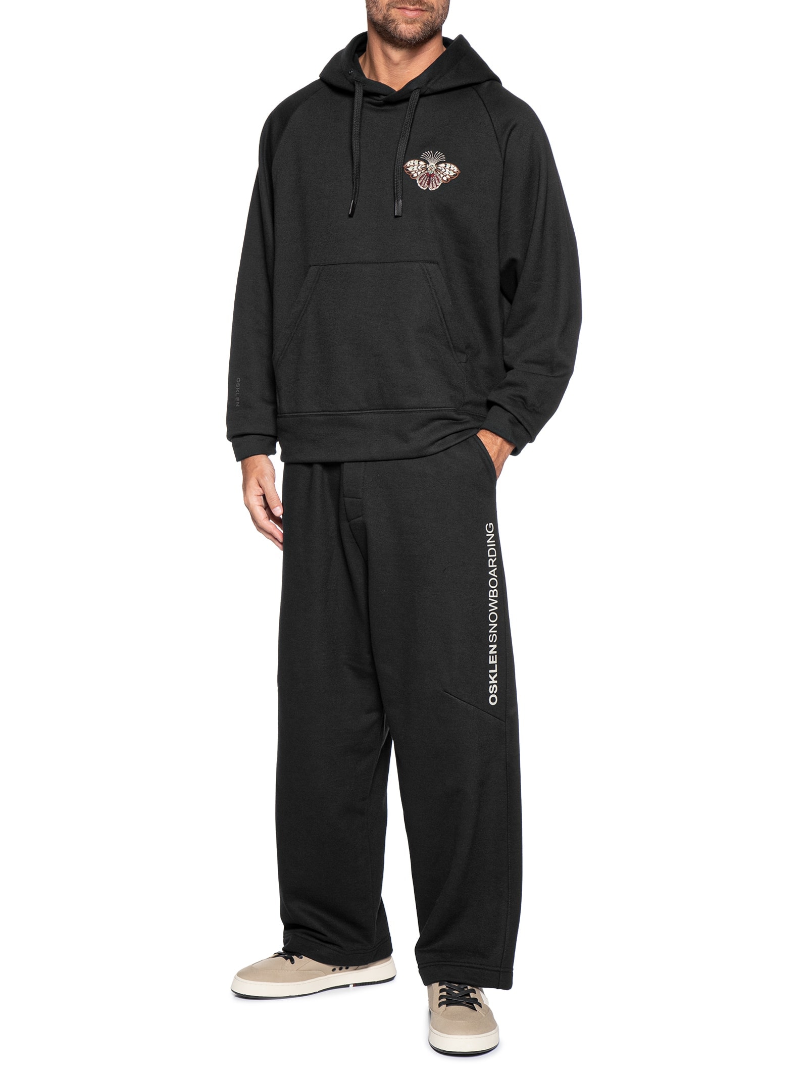 Calça Masculina Jogging Moletom Osk Snowboarding Preto Osklen