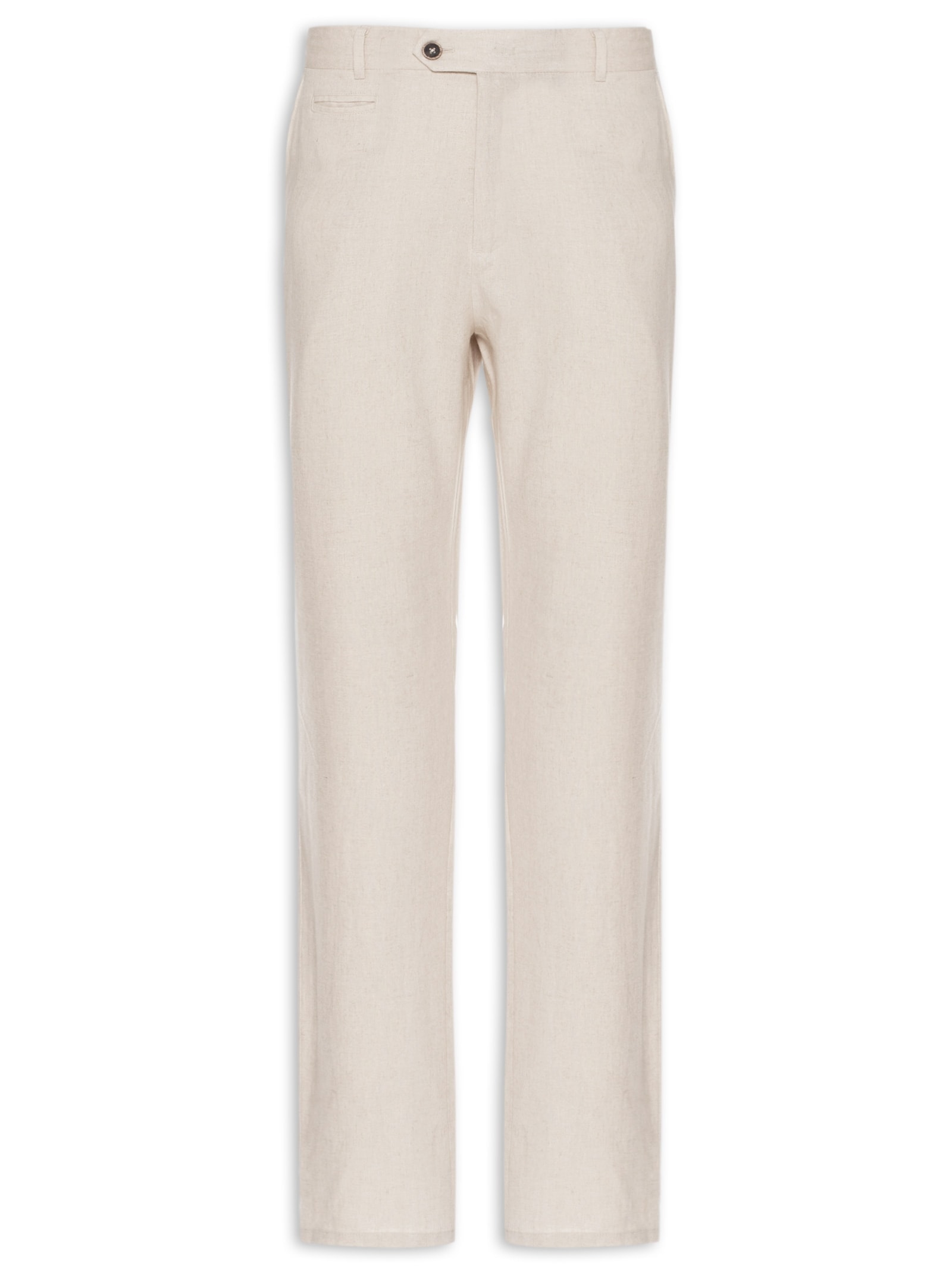 Calça Masculina Linho Clássica Bege Foxton