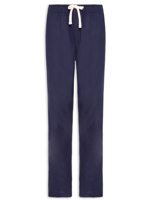 Calça Masculina Linho Pier – Azul
