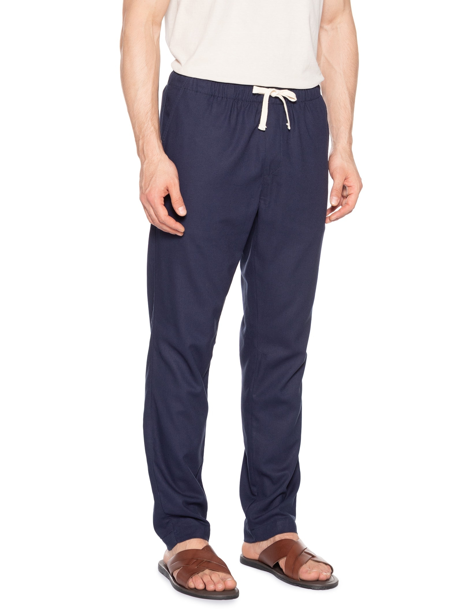 Calça Masculina Linho Pier Azul Foxton