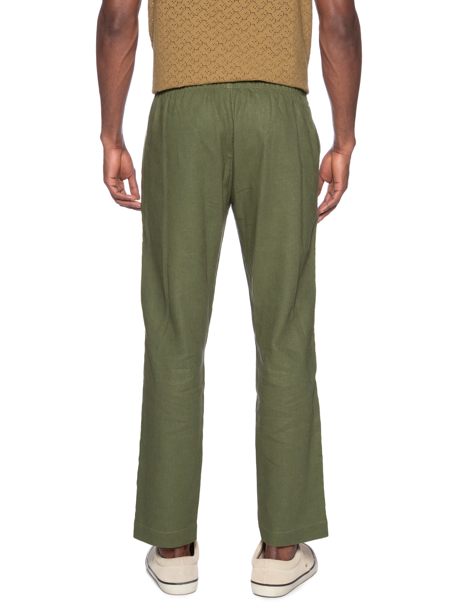 Calça Masculina Linho Pier Verde Foxton