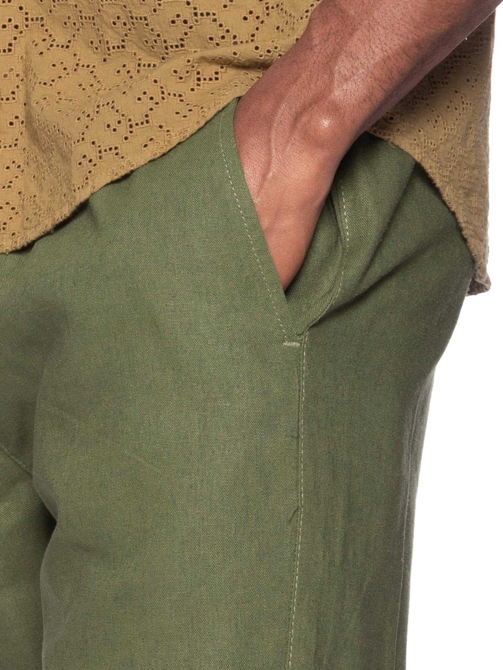 Calça Masculina Linho Pier Verde Foxton