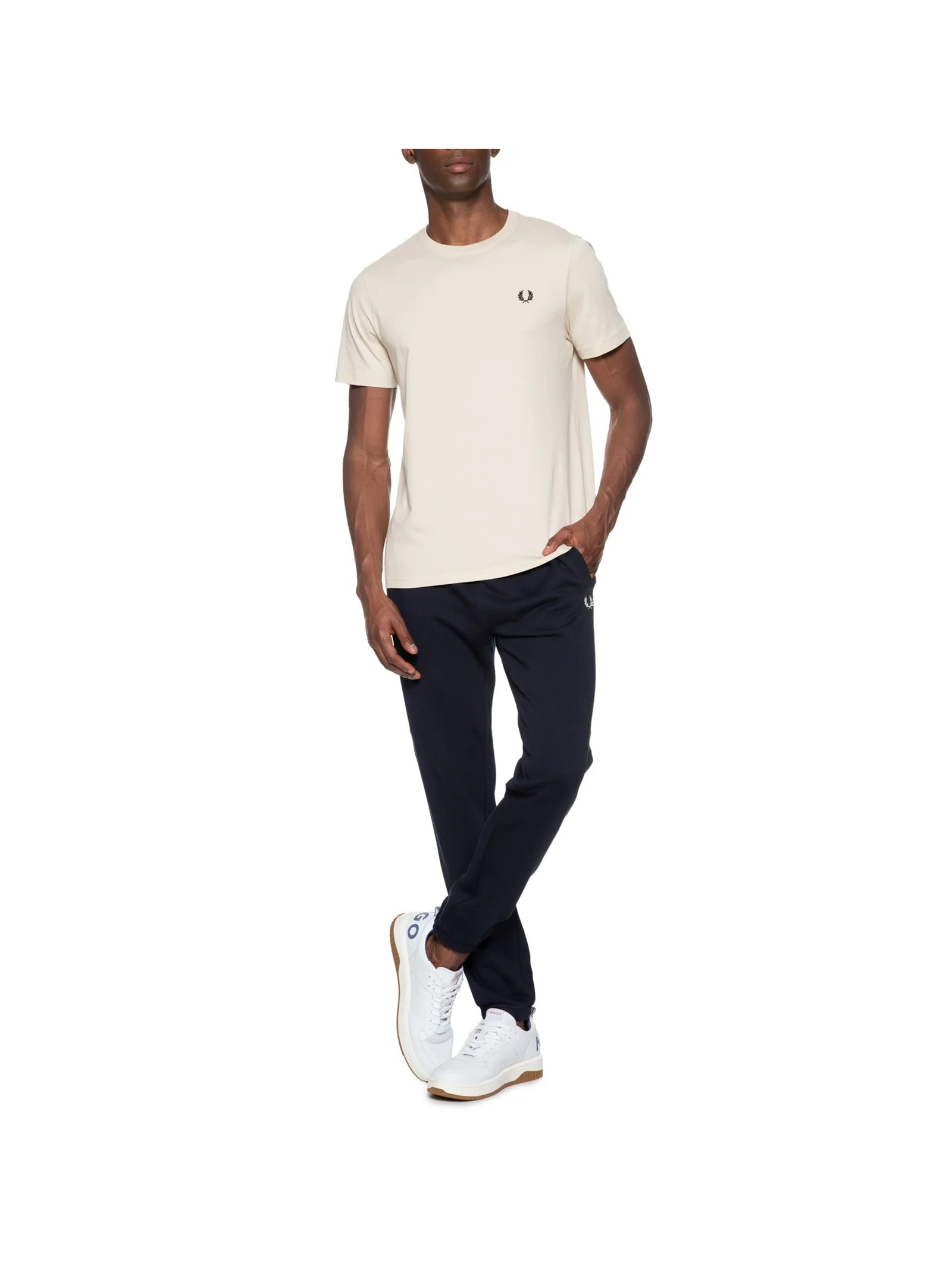 Calça Masculina Loopback Azul Fred Perry