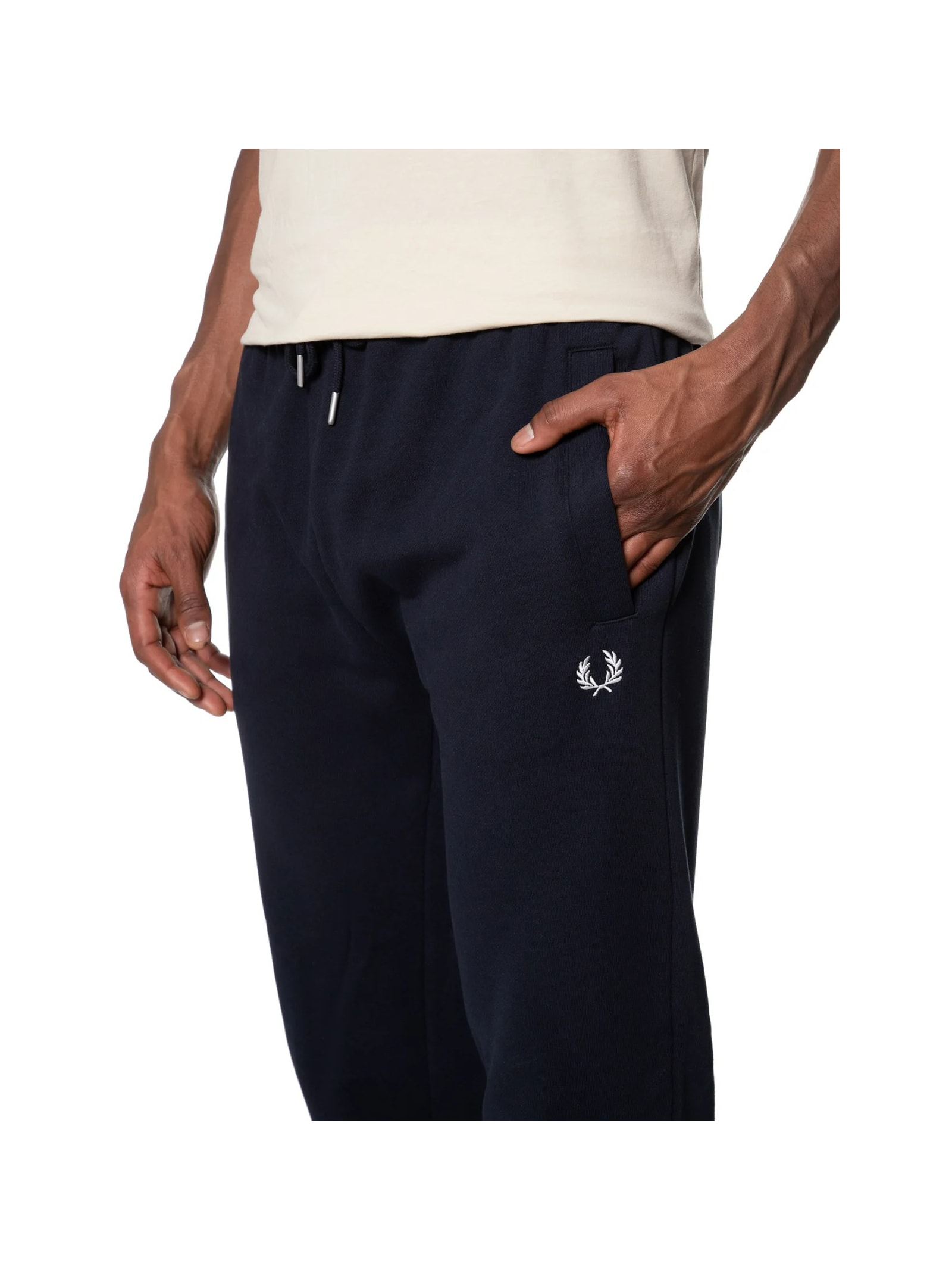 Calça Masculina Loopback Azul Fred Perry