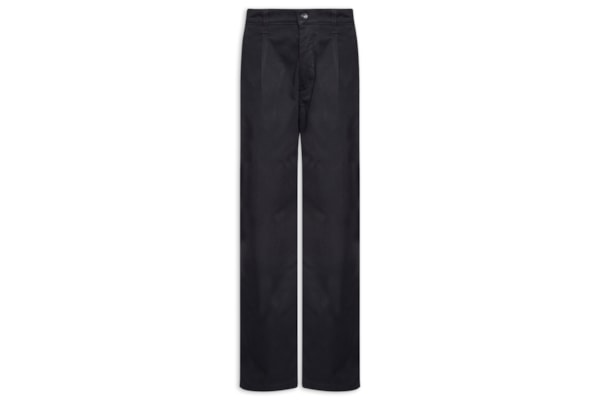 Calça Masculina Loose Pleated Work Chino - Preto
