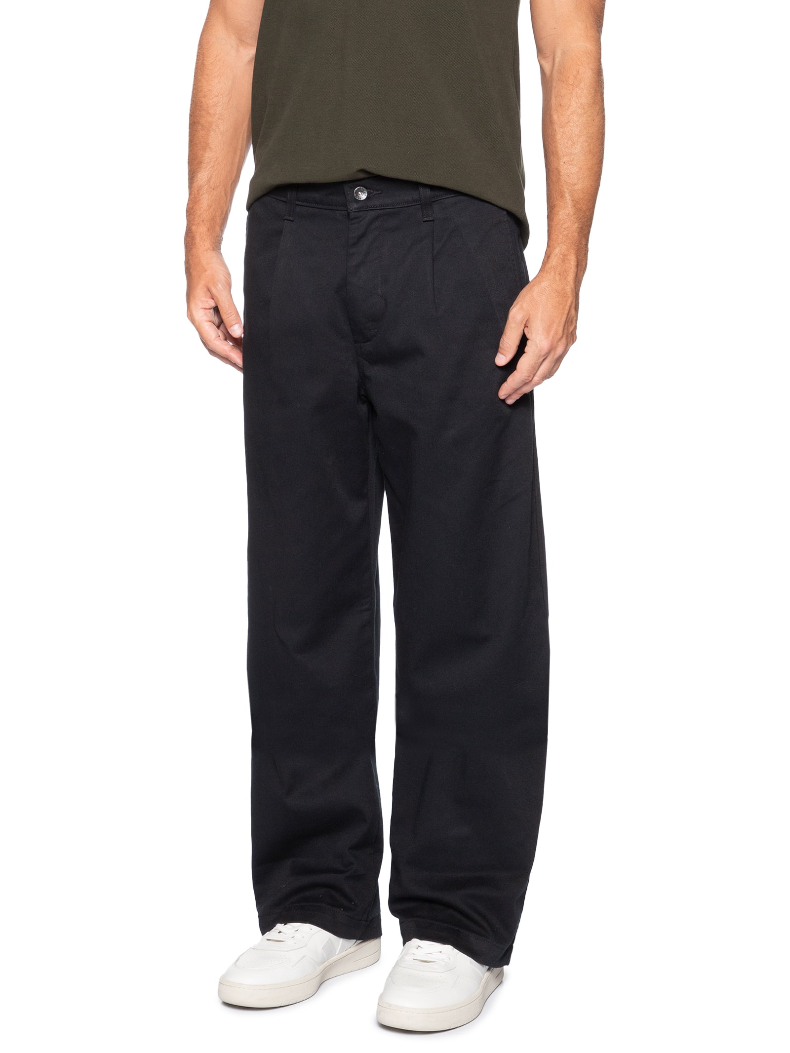 Calça Masculina Loose Pleated Work Chino Preto Levi's