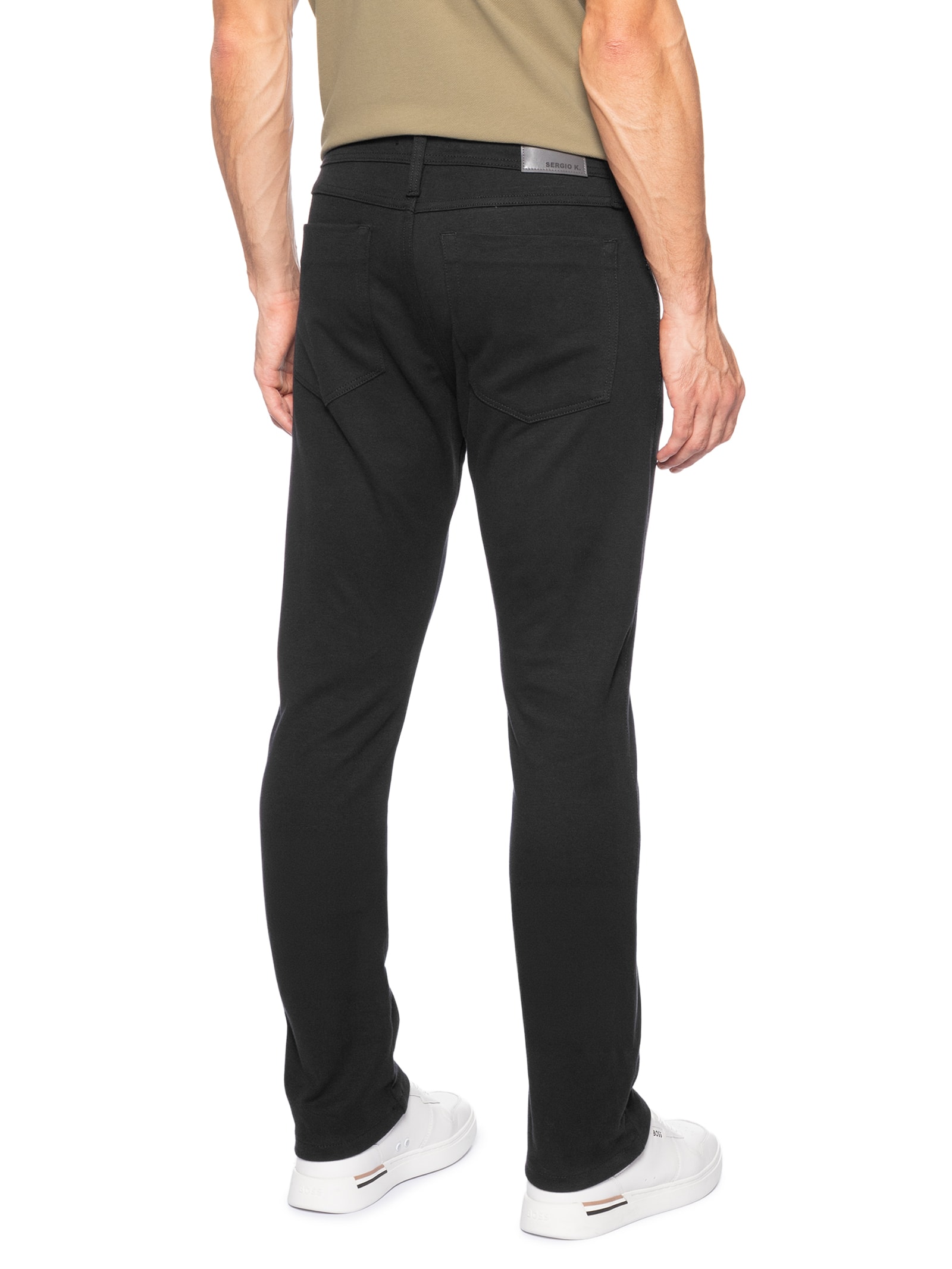 Calça Masculina Malha Power Preto Sergio K