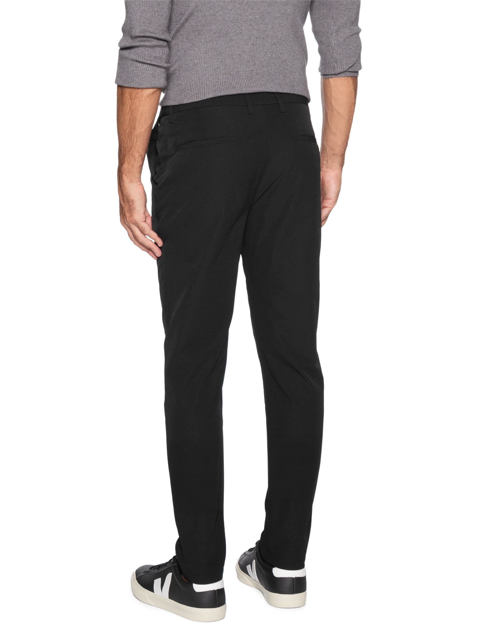 Calça Masculina Malha Tech Reta Preto '2 Essential