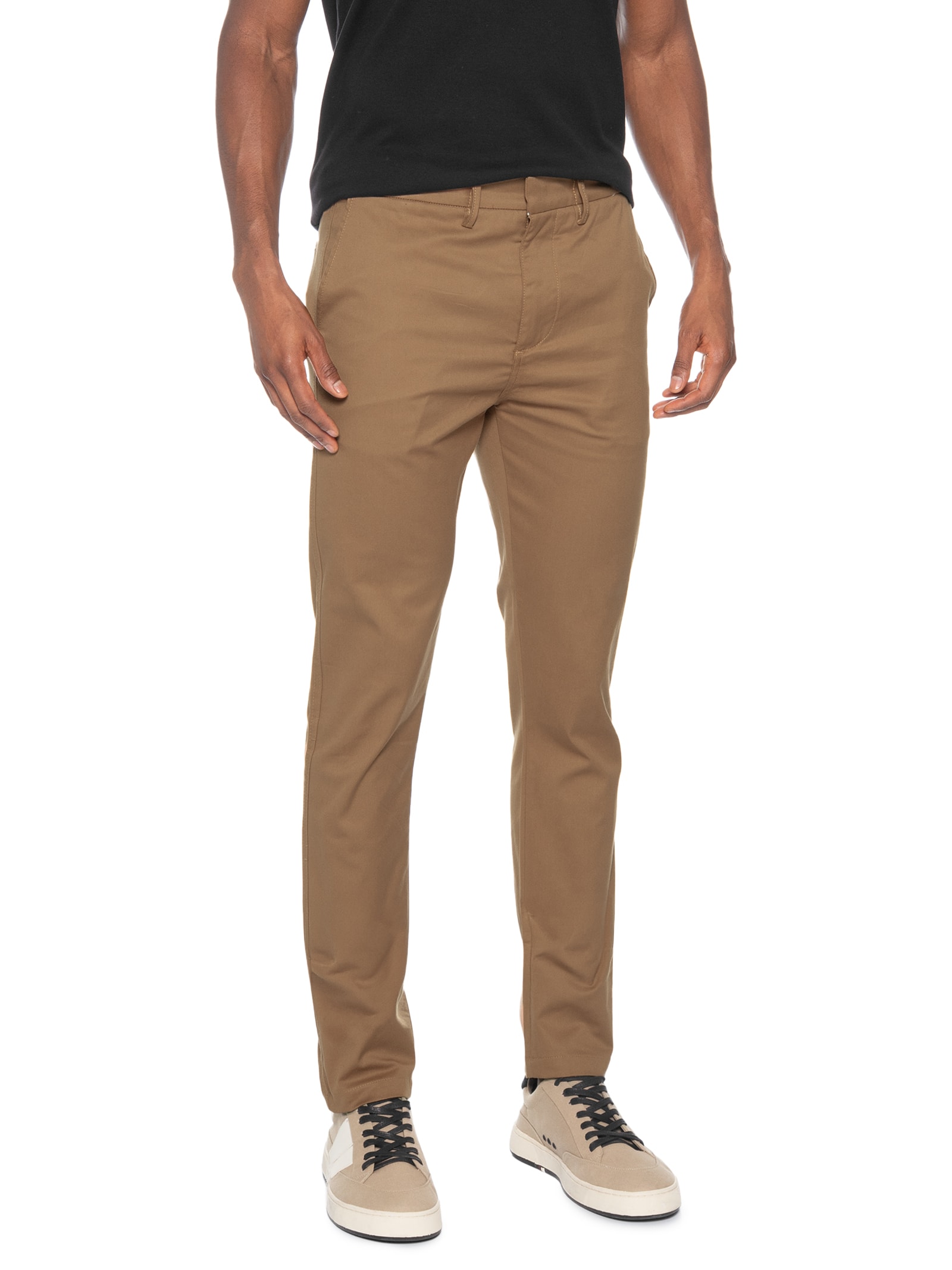 Calça Masculina Manhattan Moovex Algodão Marrom Pineapple