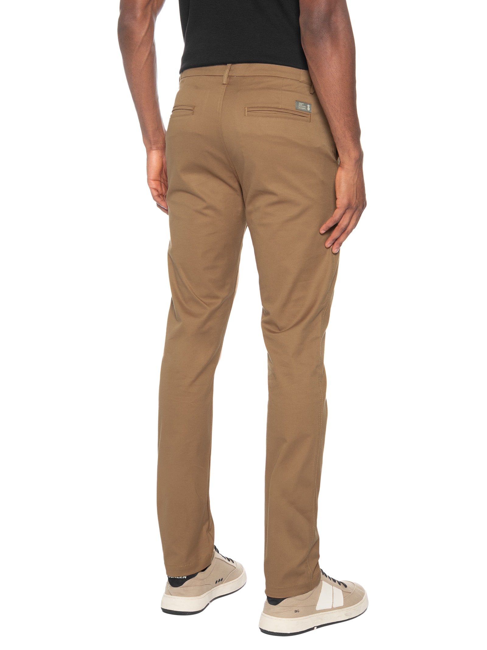 Calça Masculina Manhattan Moovex Algodão Marrom Pineapple