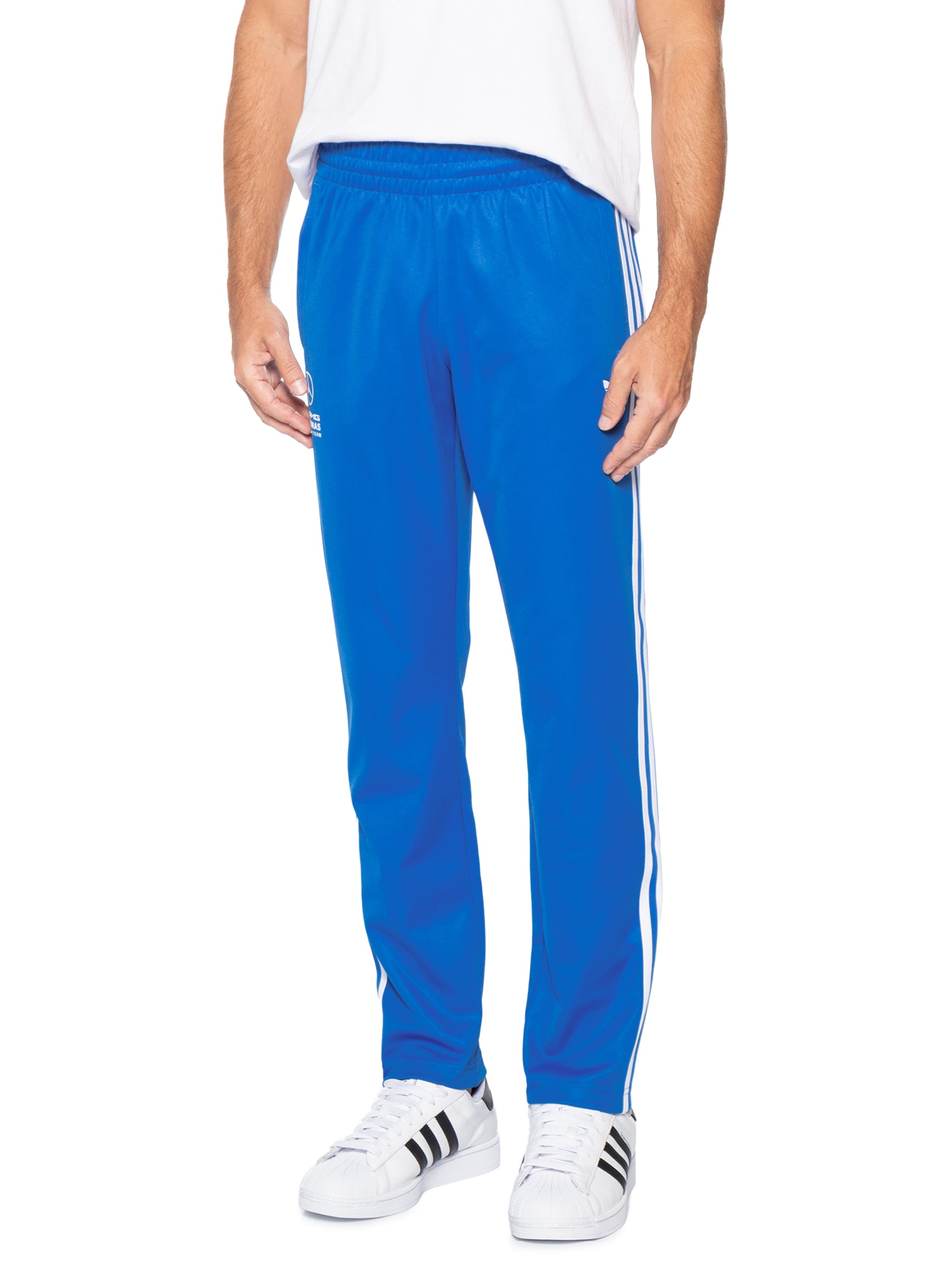 Calça Masculina Mercedes Amg Petronas Azul Adidas + Mercedes