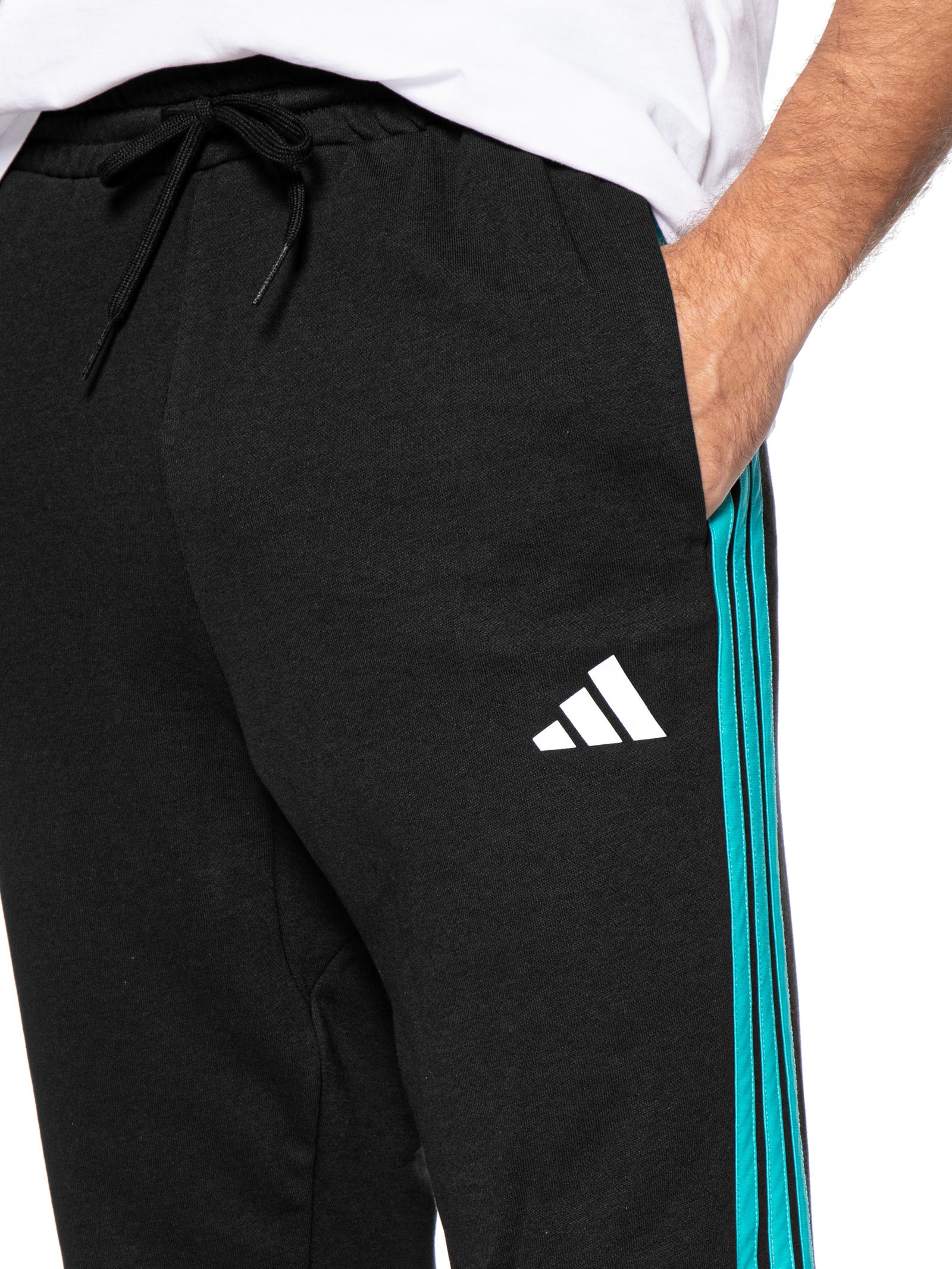 Calça Masculina Mercedes DNA Preto Adidas + Mercedes