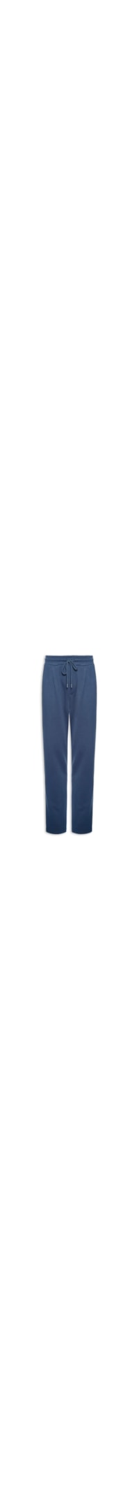 Calça Masculina Moletinho Reta Com Elástico Na Cintura - Azul