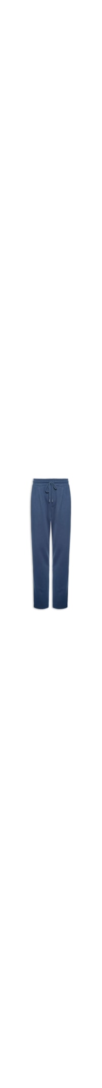 Calça Masculina Moletinho Reta Com Elástico Na Cintura - Azul