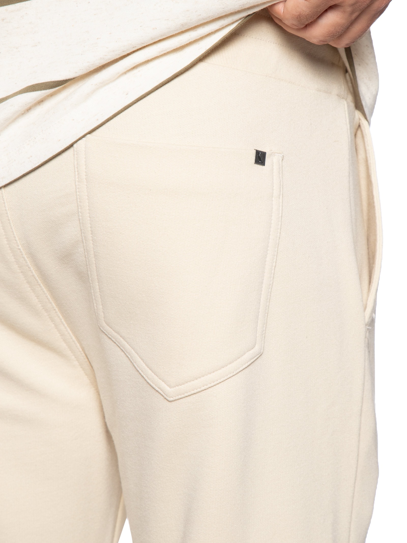 Calça Masculina Moletom Básico New Bege Reserva