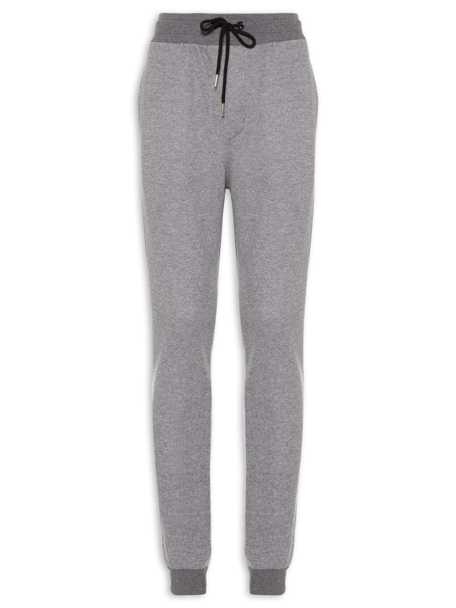 Calça Masculina Moletom Com Bolso Traseiro Cinza Basiq Men