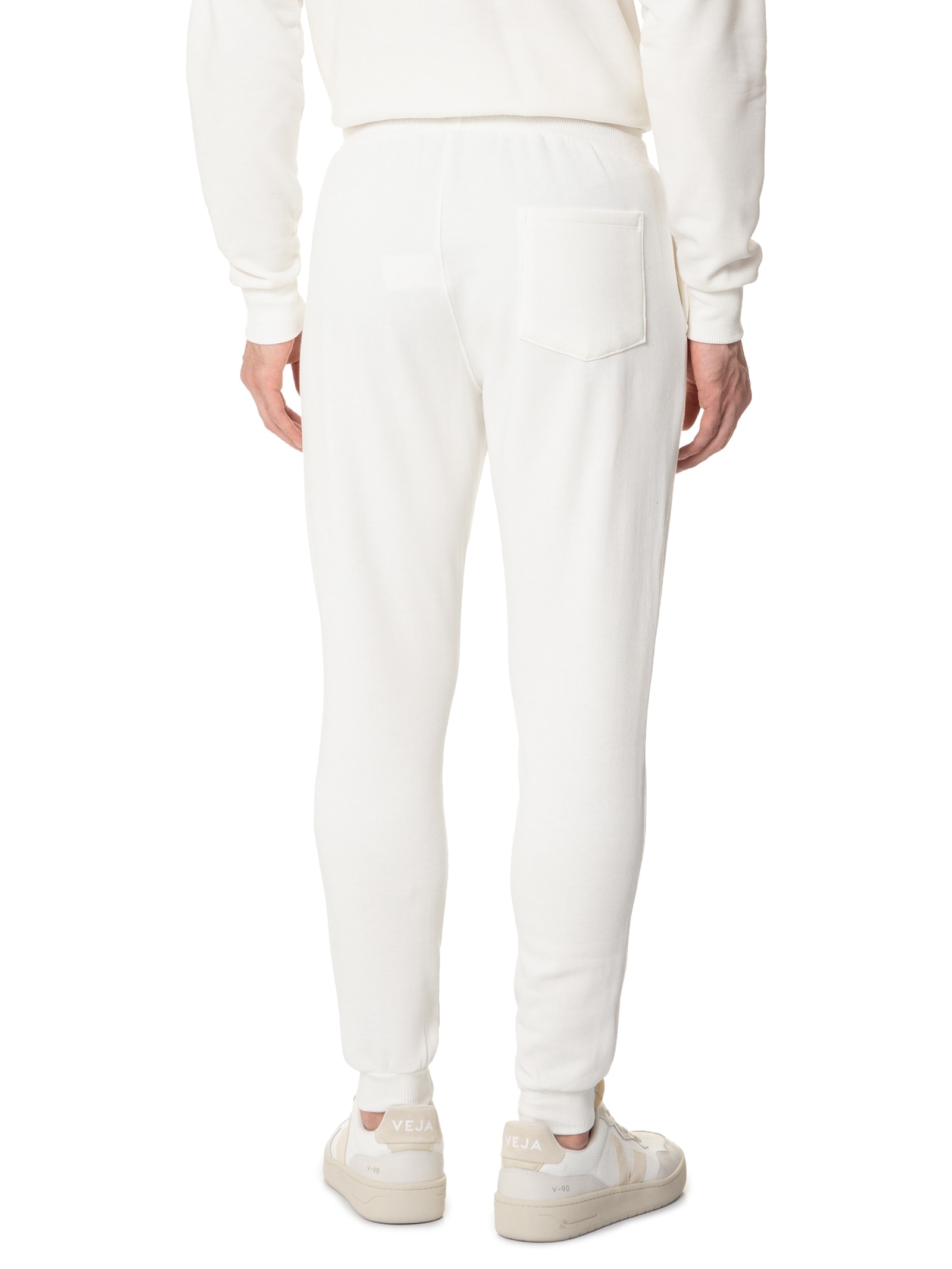 Calça Masculina Moletom Com Bolso Traseiro Off White  Basiq Men