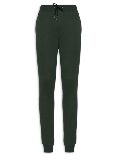 Calça Masculina Moletom Com Bolso Traseiro – Verde