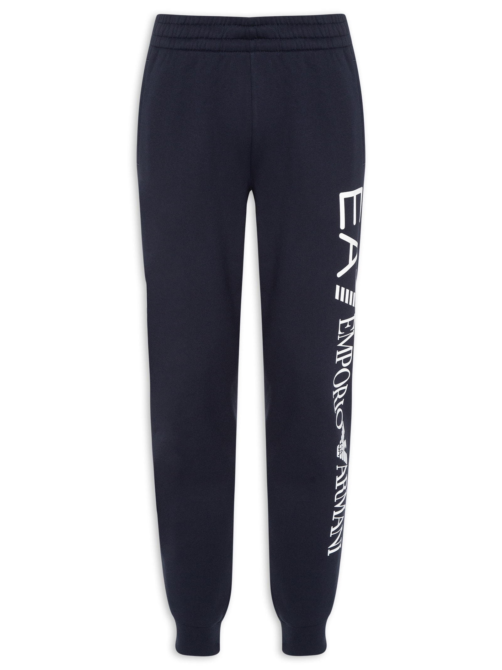 Calça Masculina Moletom Logo Azul Ea7 Emporio Armani