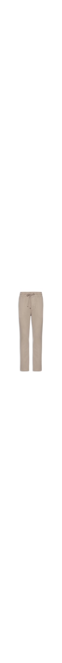 Calça Masculina Moletom Reta Com Bolsos Suedine - Bege
