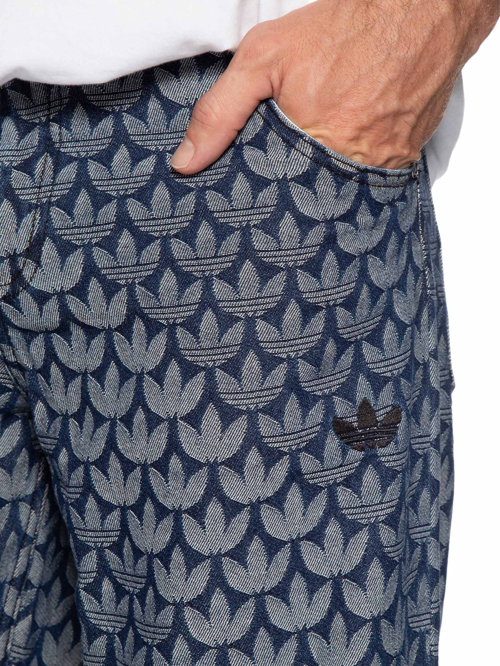 Calça Masculina Monogram Pt Azul Adidas Originals