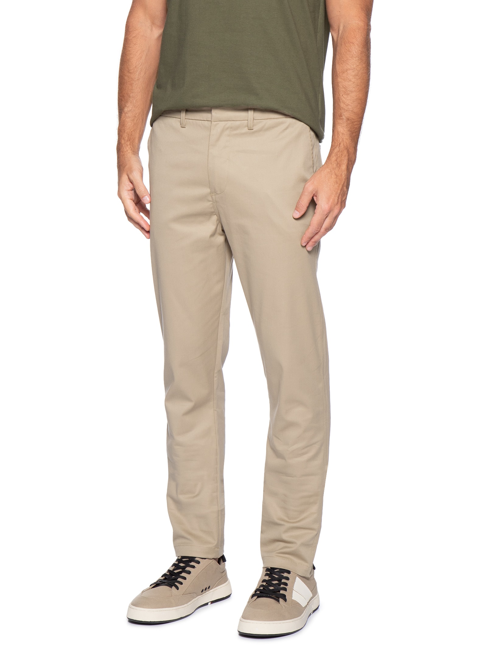 Calça Masculina Moovexx Manhattan Em Algodão Egípcio Bege Pineapple