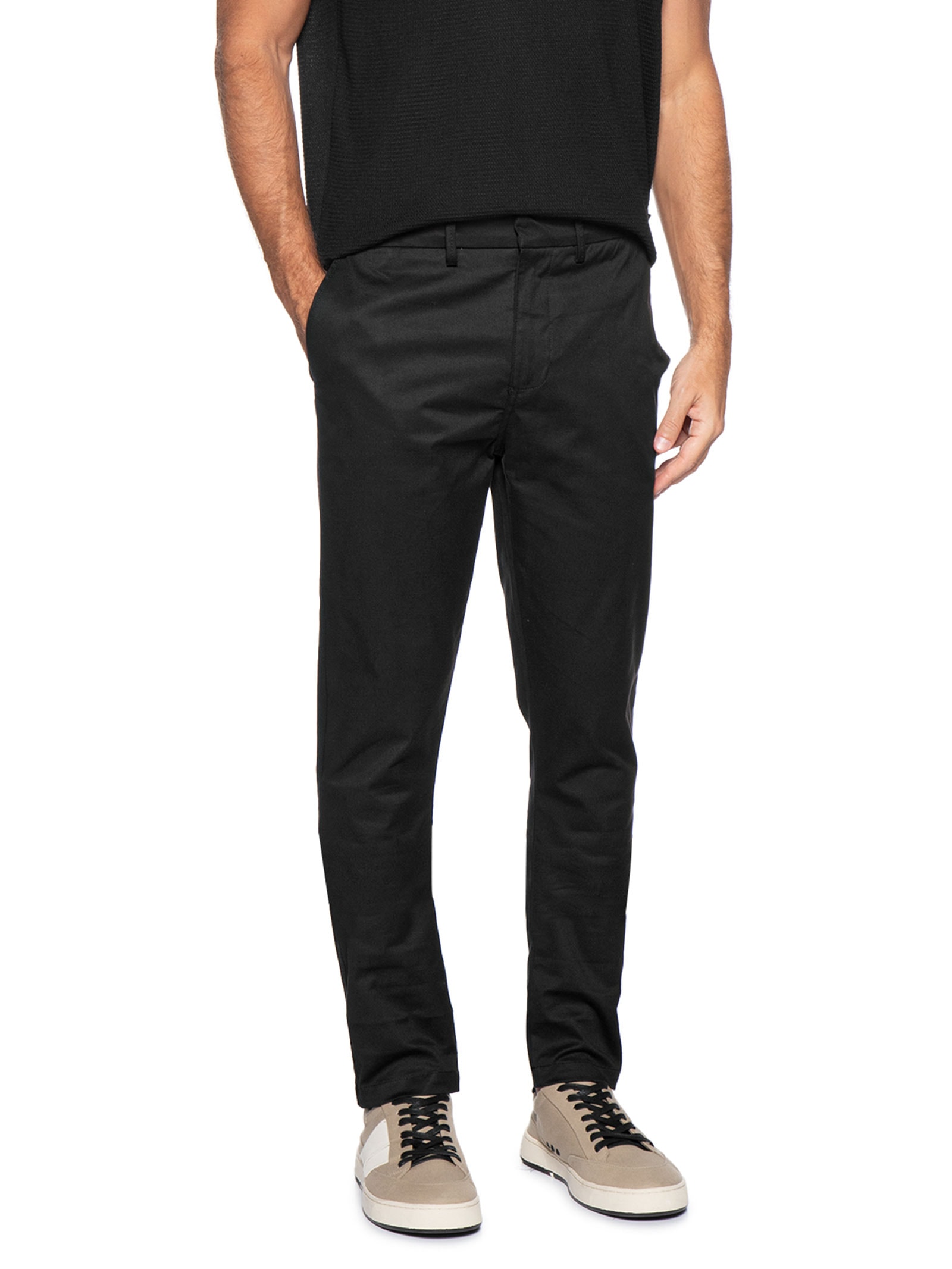 Calça Masculina Moovexx Manhattan Em Algodão Egípcio Preto Pineapple